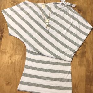 Arden B. Cotton fitted cocktail dress